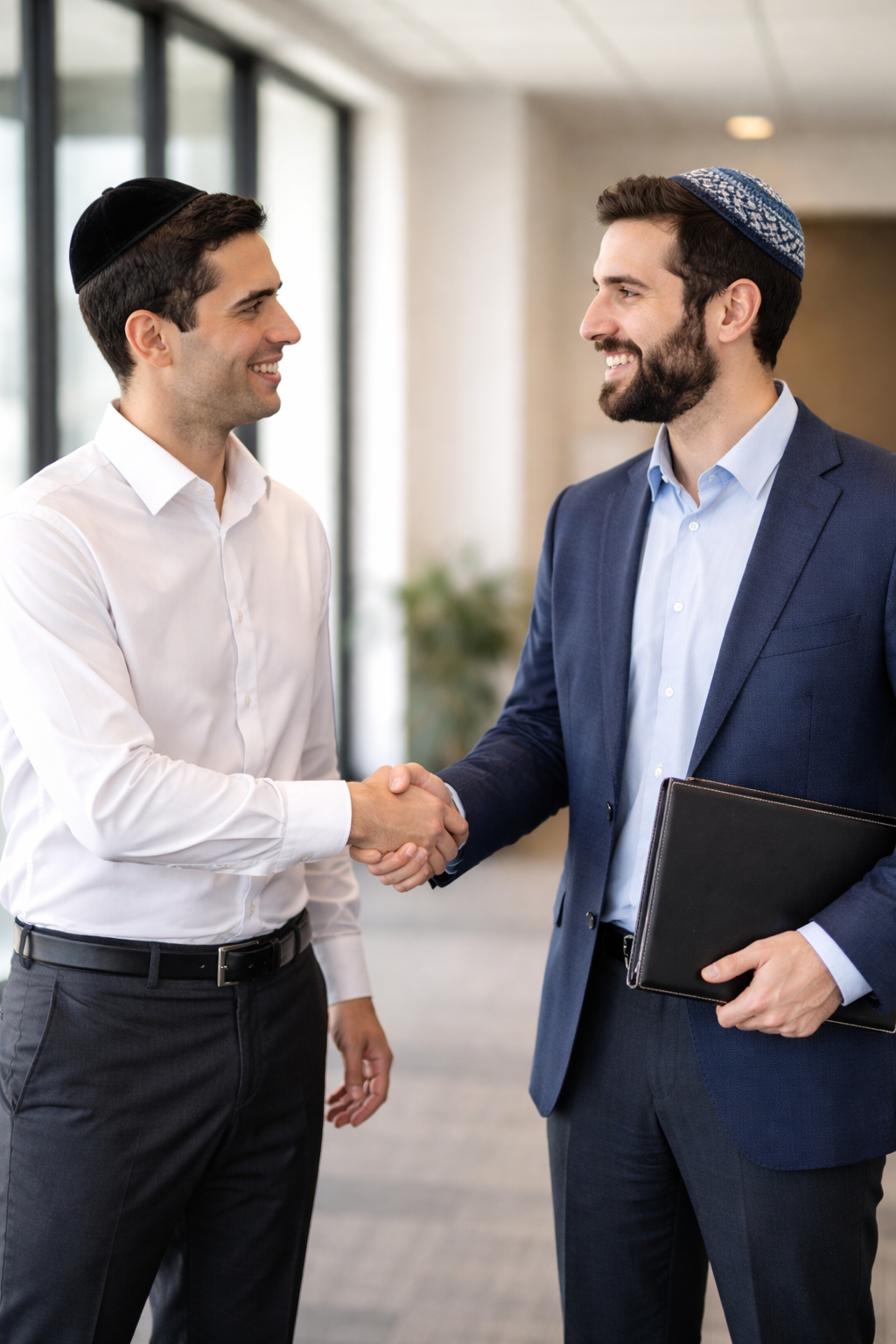 Jewish professionals collaborating